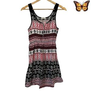 ARDENE Sleeveless Mosaic Print Summer Mini Dress Size Extra Small